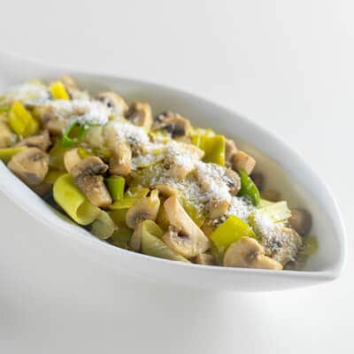 Curry aux champignons et aux poireaux